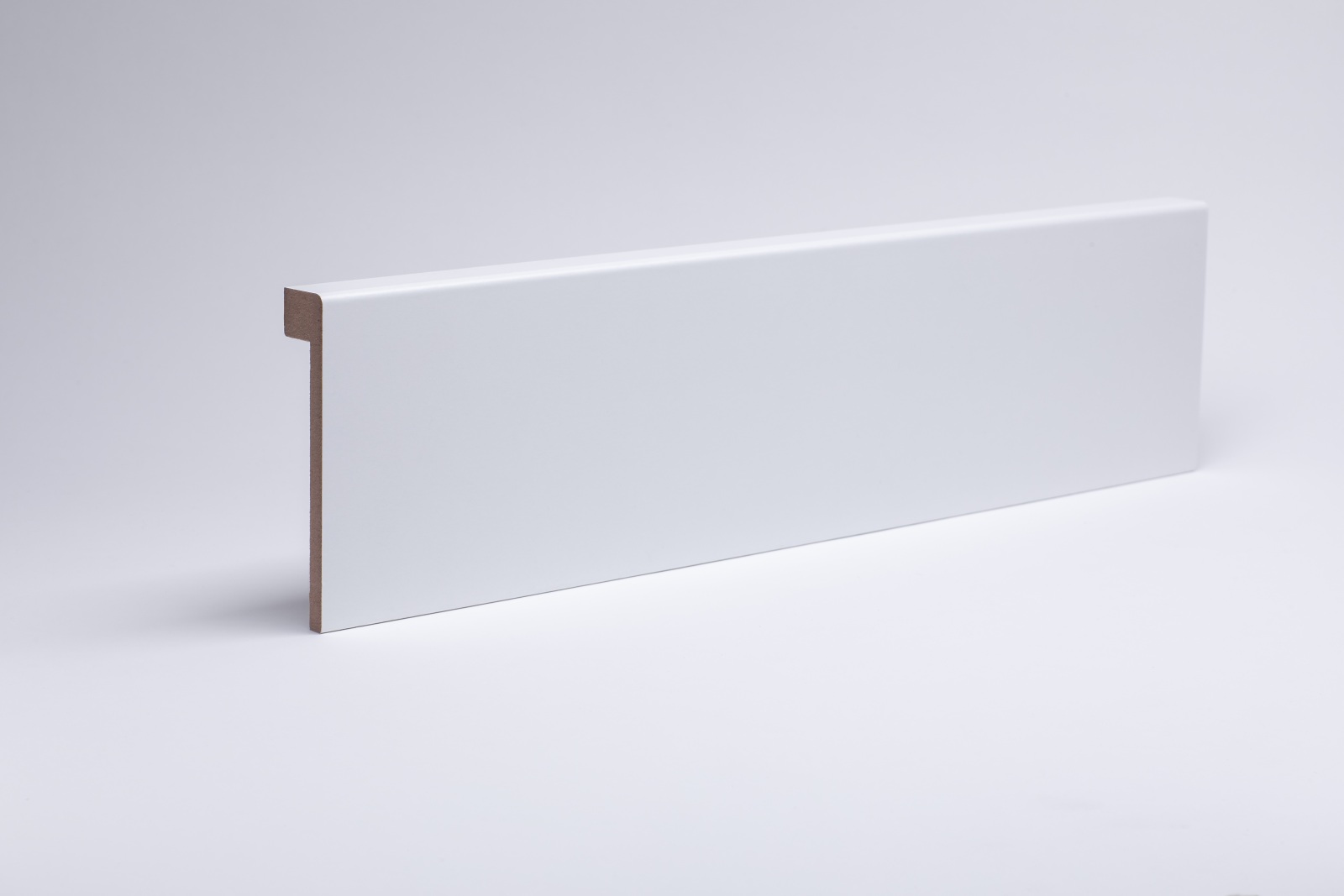 Abdeckleiste 100mm für Fliesensockel, Weiß
