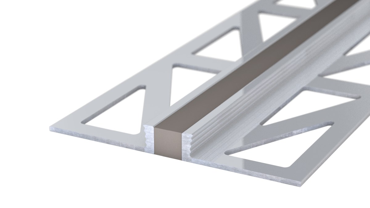 Aluminium-Dehnfugenprofil - EPDM-Fuge - für 4,5mm Beläge - Grau 3m