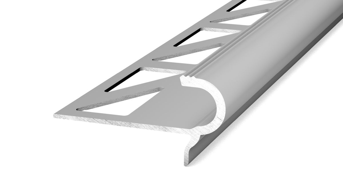 Prinz Treppenkantenprofil 10 mm - Nr. 789 - Silber - 250 cm