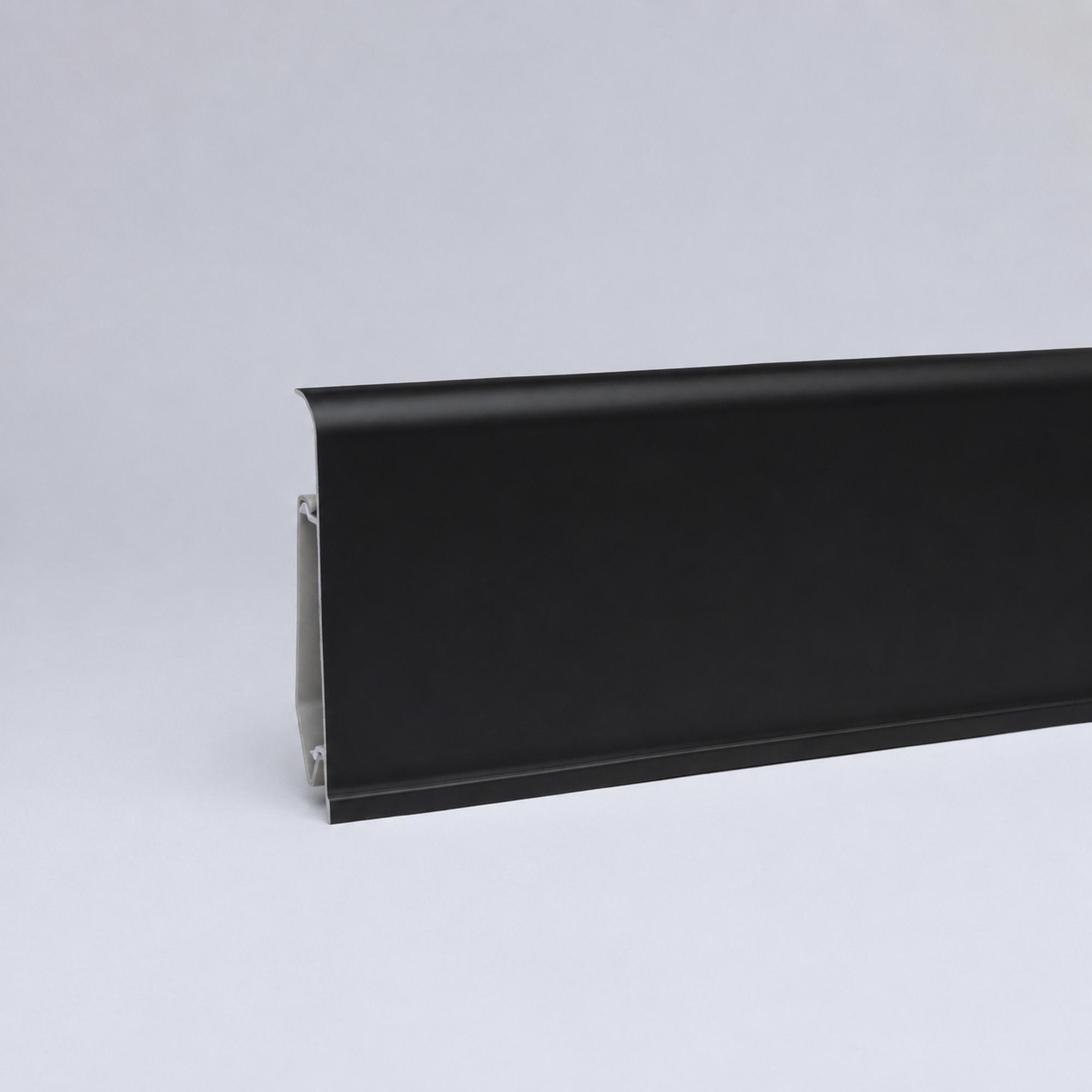 Klemmsockelleiste Smart-Flex 70 mm Schwarz - mit Dichtlippen