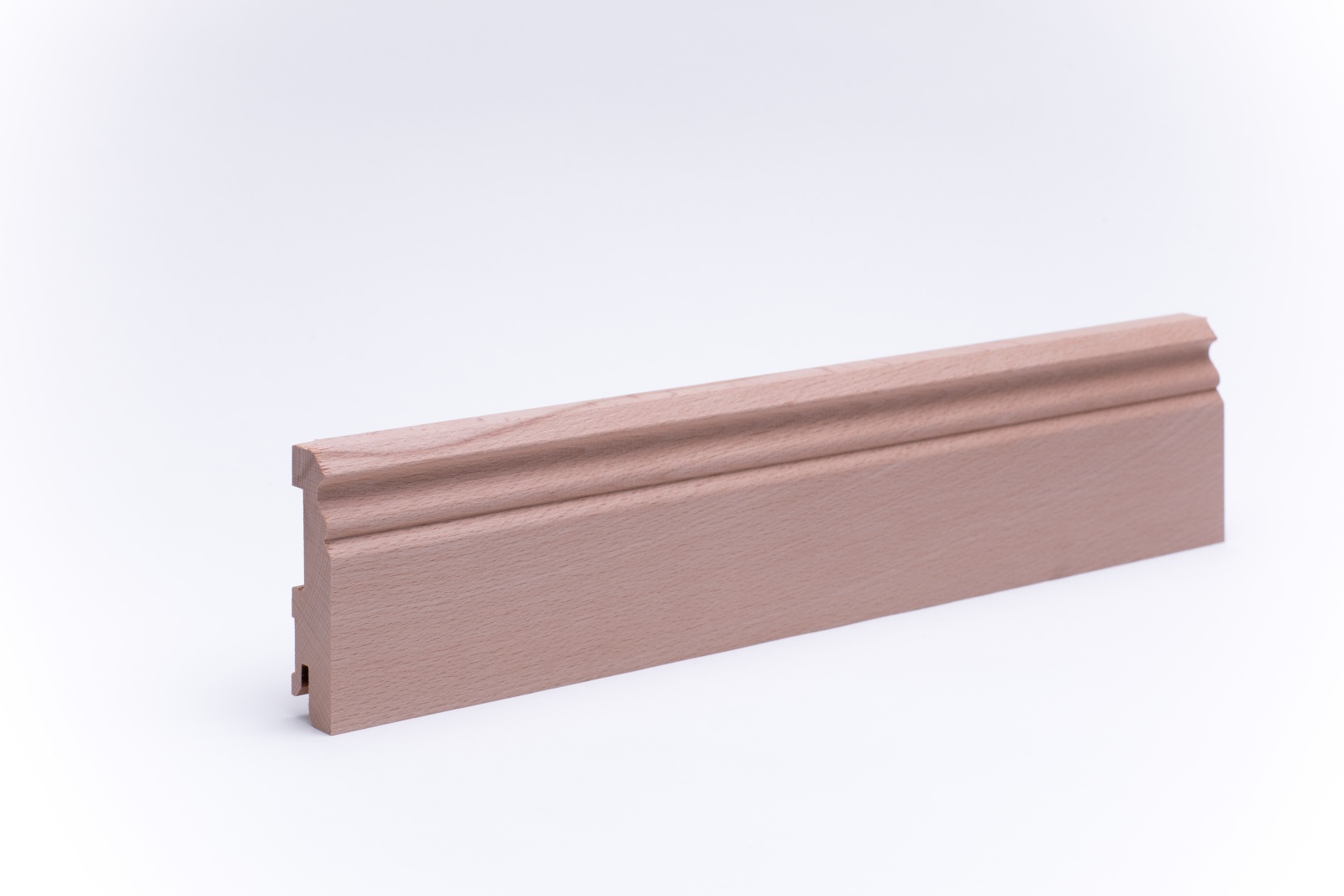 Sockelleiste Berliner Profil 80mm - Buche roh