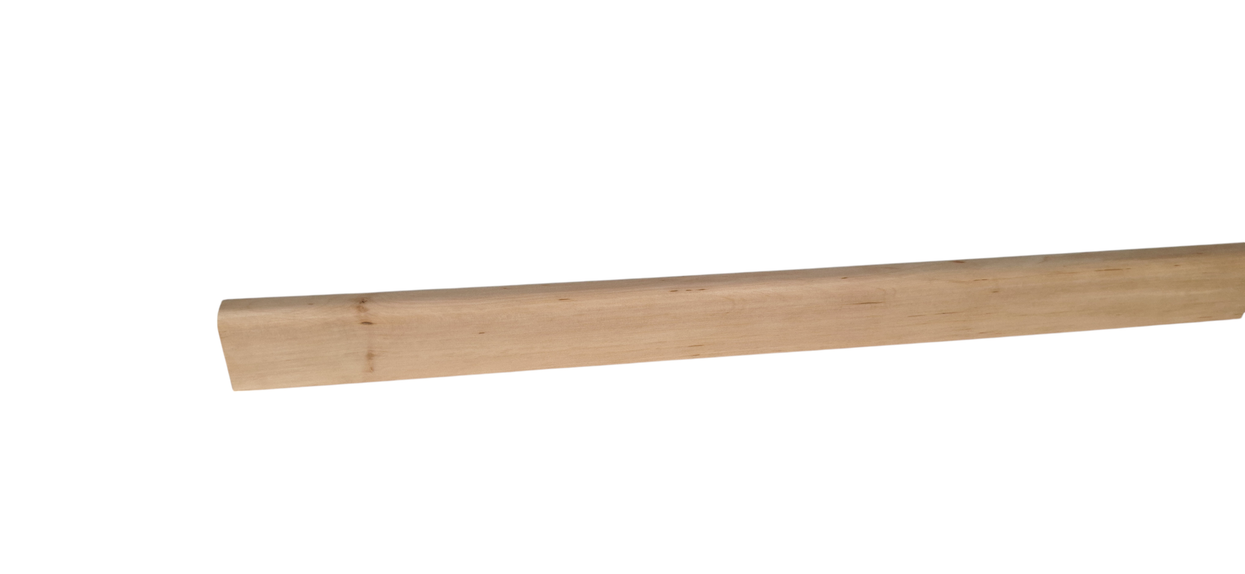 Massivholz-Sockelleiste 58 mm abgerundet - Erle roh