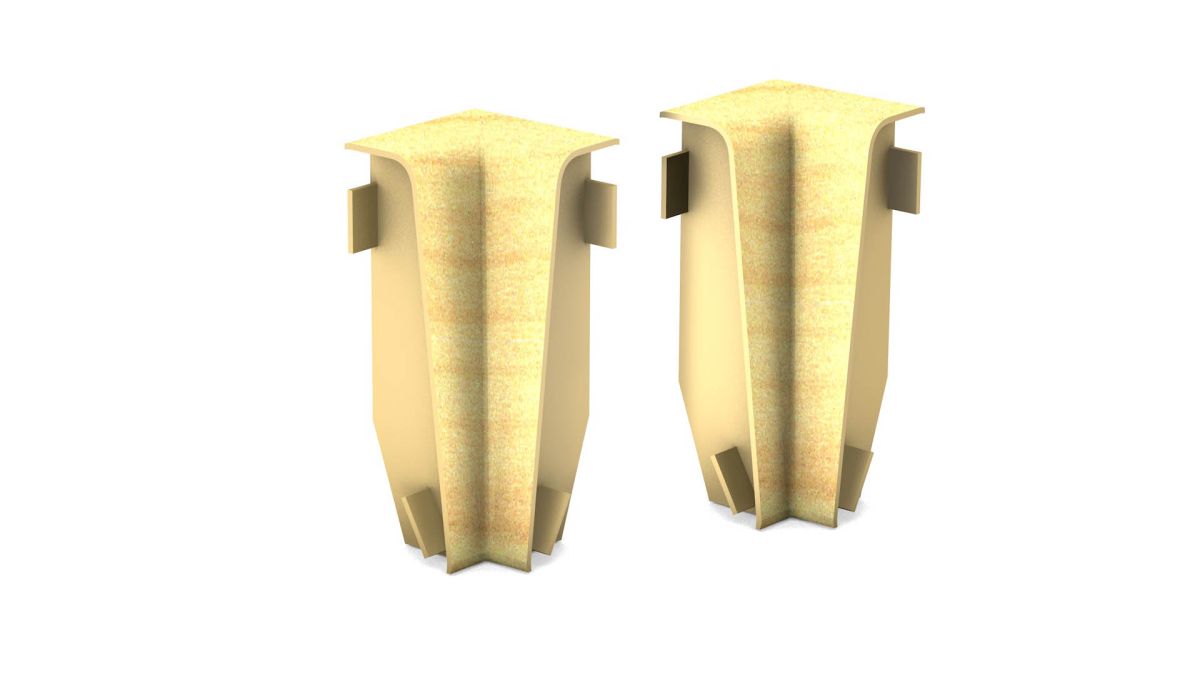 Prinz Innenecken für MDF-Sockeleiste 18 x 58 mm Nr. 809. - Ahorn