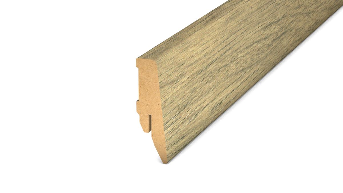 Prinz MDF-Sockelleiste 18 x 58 mm - Nr. 809 - Elegance Oak - 250 cm