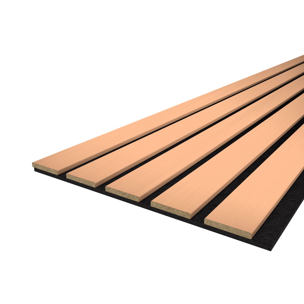 Akustikpaneel LX - Filzfarbe Schwarz 2600x400mm - verschiedene Farbe
