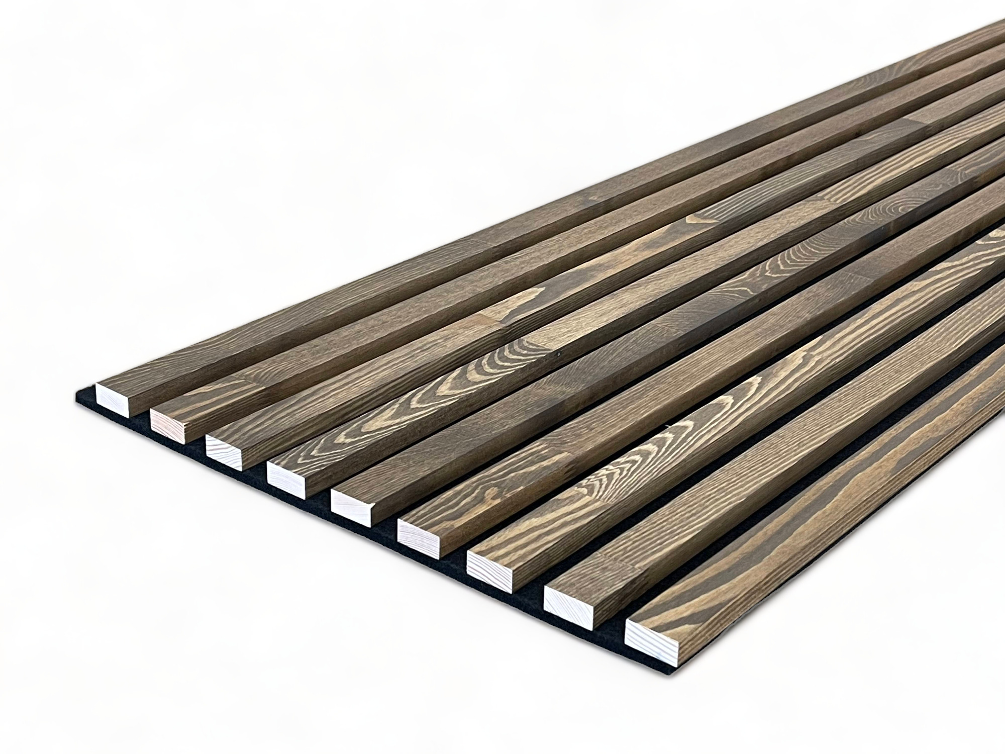 Muster für Massivholz Akustikpaneele Kiefer - Coffee Brown