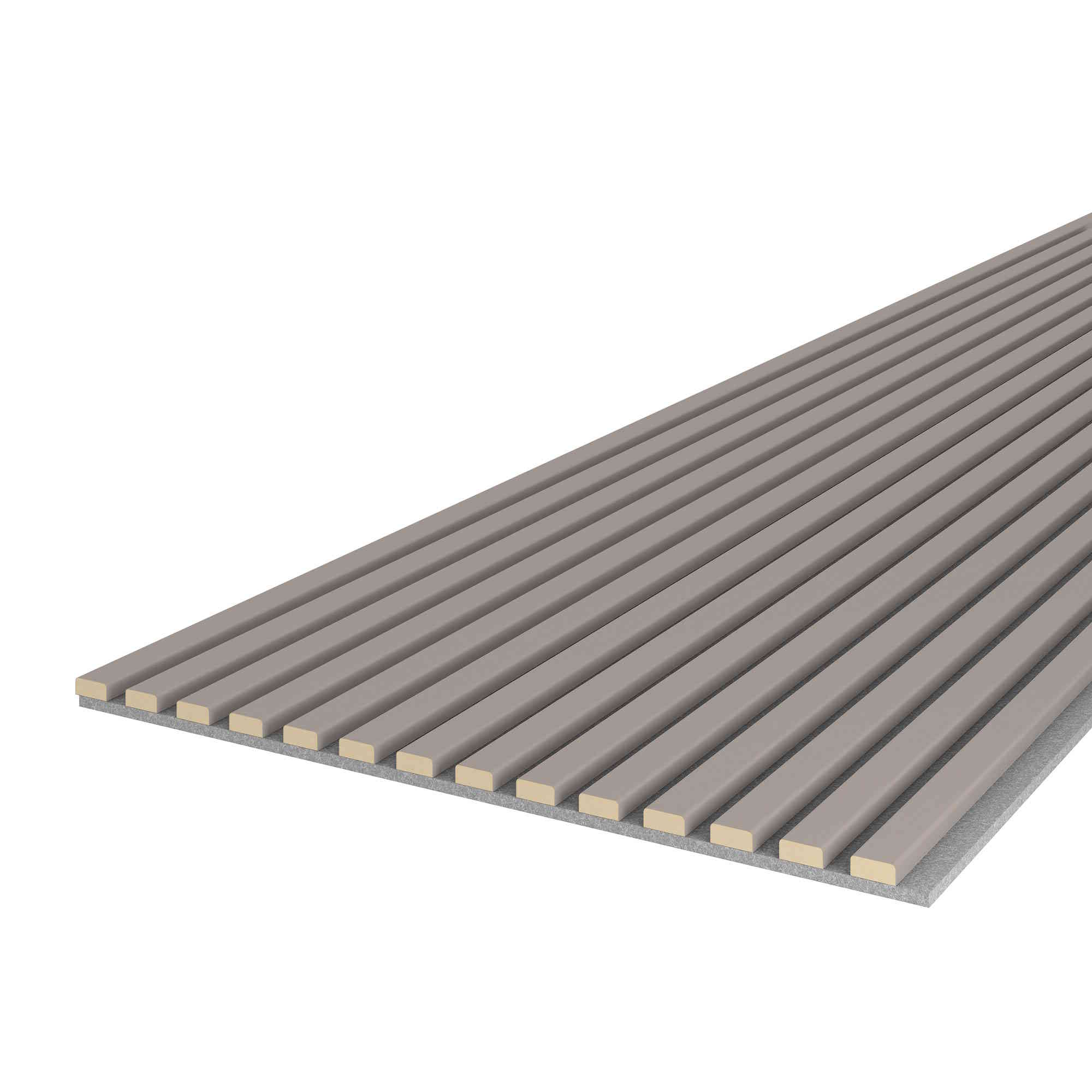 Acoustic+ Akustikpaneel Sandgrau 2400 x 600 mm - Akustikfilz Grau