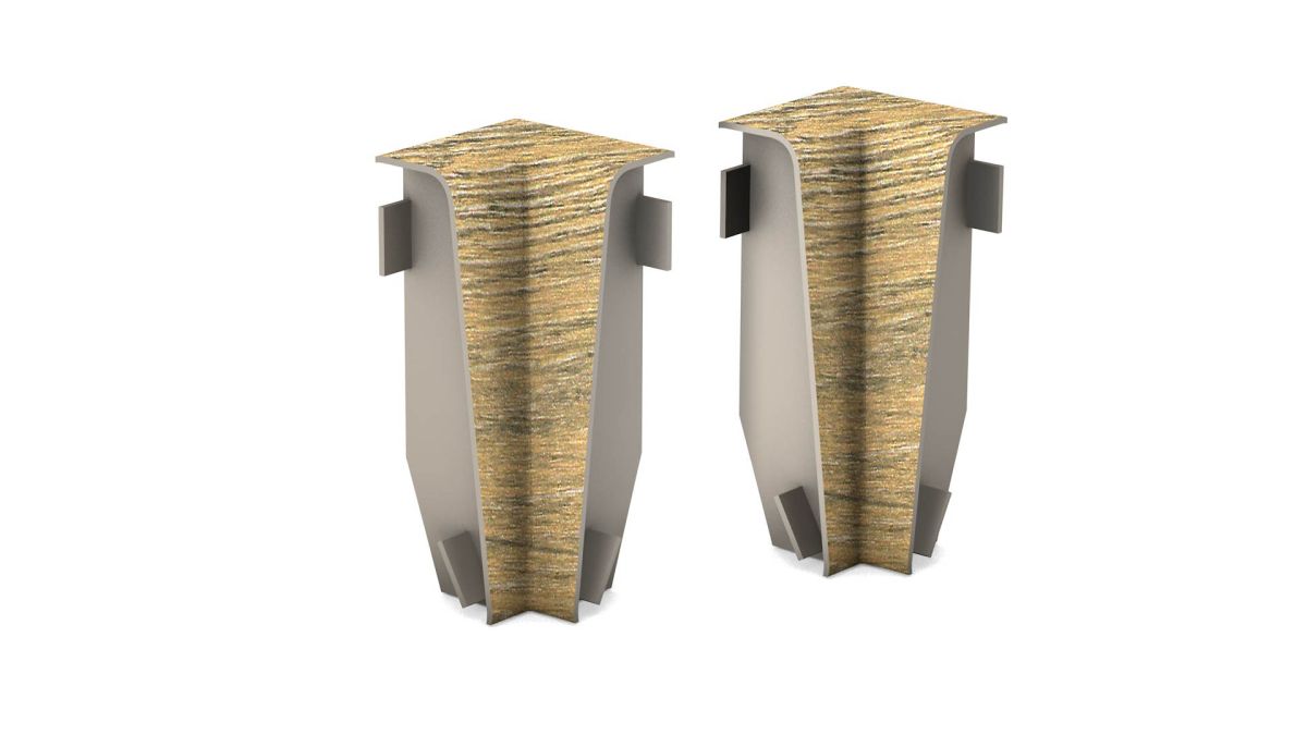 Prinz Innenecken für MDF-Sockeleiste 18 x 58 mm Nr. 809. - Evanos Oak