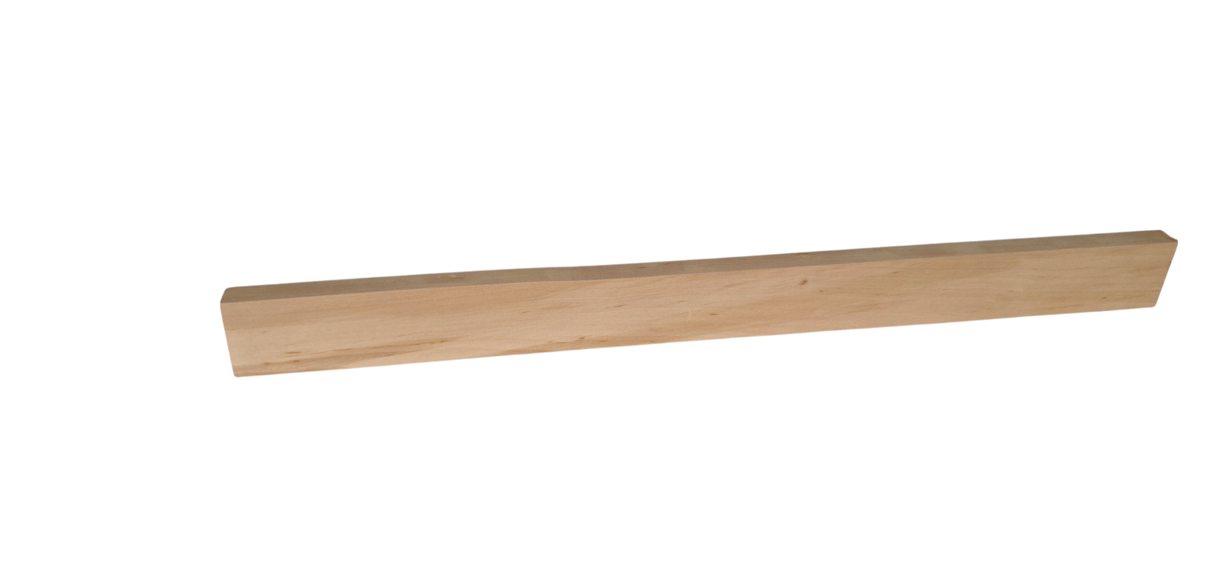 Vierkant-Massivholz-Sockelleiste 58 mm - Erle roh