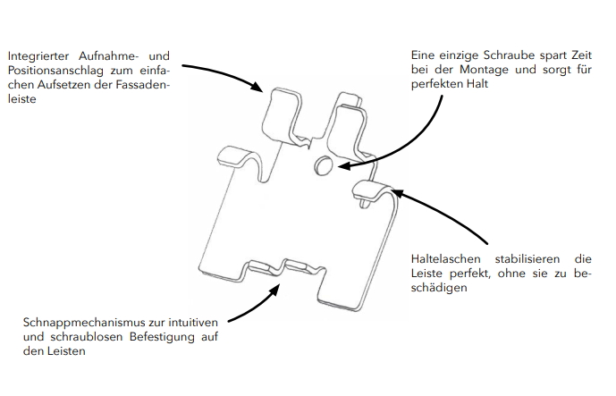 TIGA Fassadenverbinder Edelstahl - 100 Stück