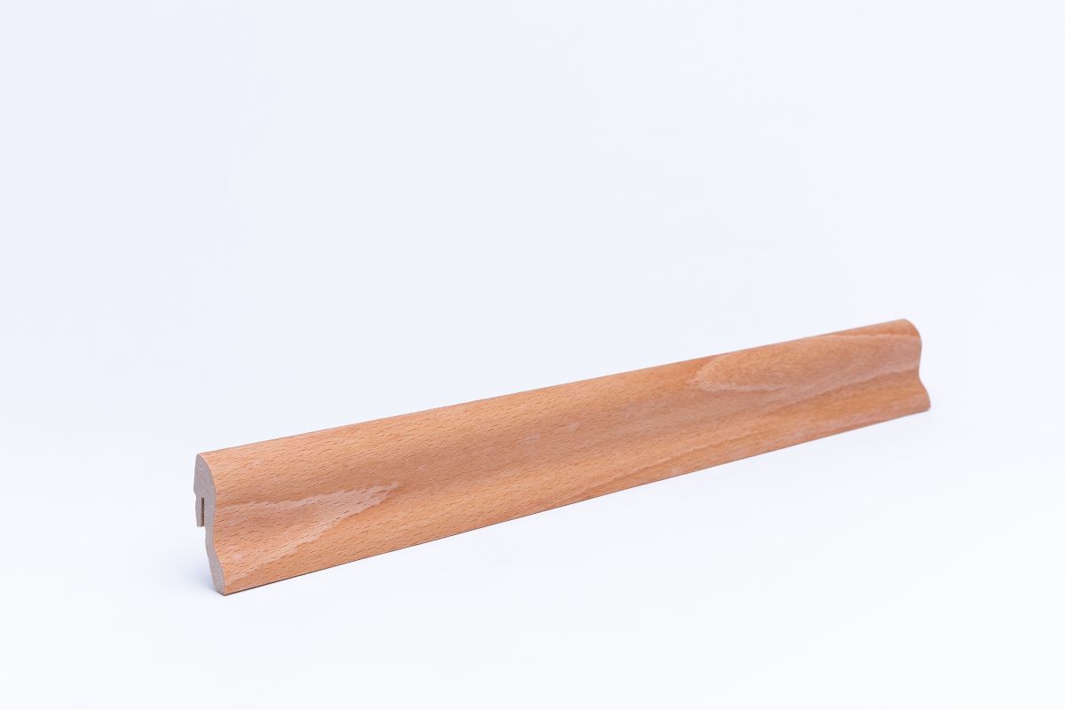Furnier Sockelleiste 40 mm Buche geölt - Echtholzfurnier