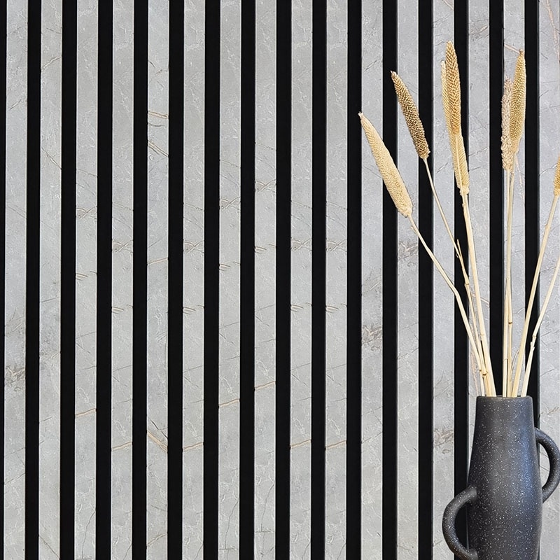 Acoustic+ Akustikpaneel Golden Stone 800 x 400 mm - Akustikfilz Schwarz