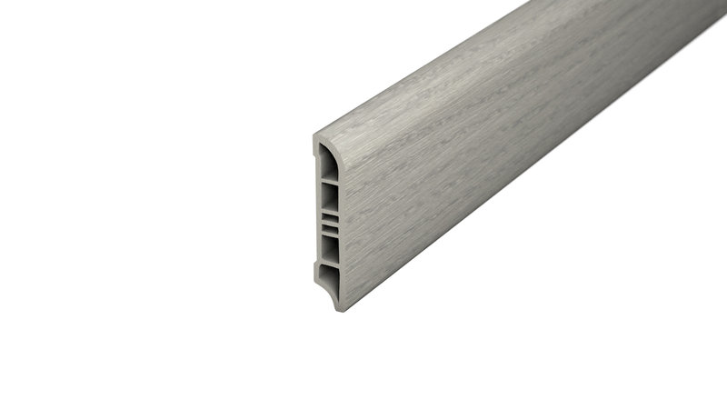Prinz Cellpro 60  Sockelleiste mit Kammern, PVC - Nr. 813 - Oak grey -  240 cm
