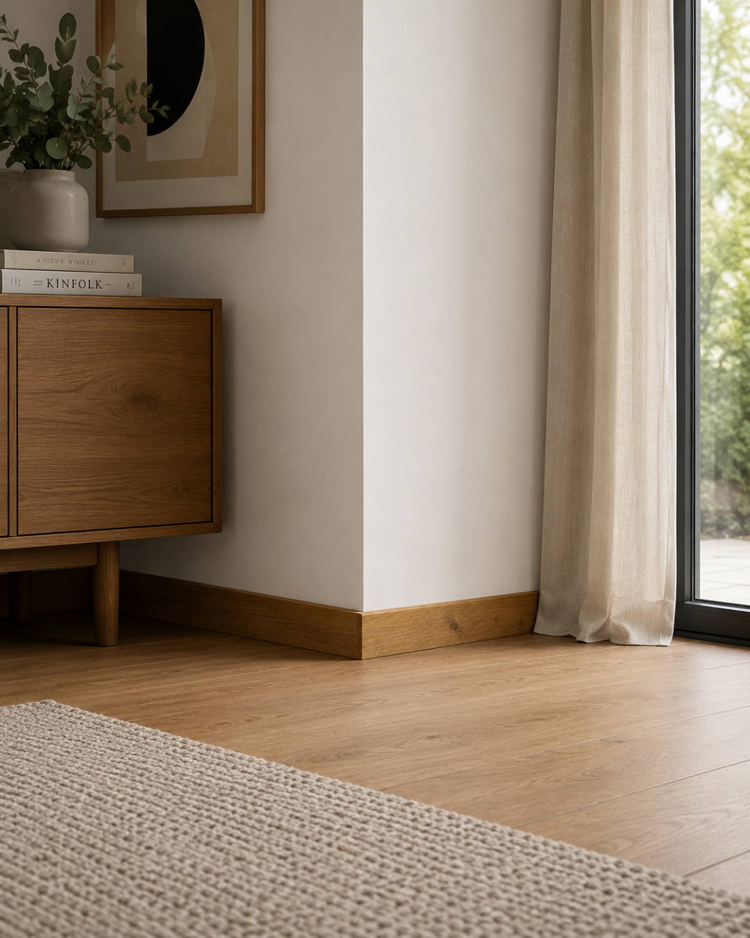 Sockelleiste mit Holzoptik 60 mm Eiche rustikal