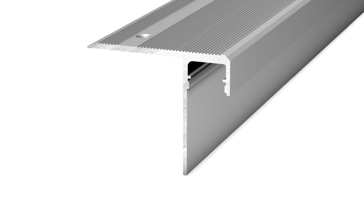 Prinz LED-Treppenkantenprofil 56 x 47,5 mm - Nr. 218 - Silber - 500 cm