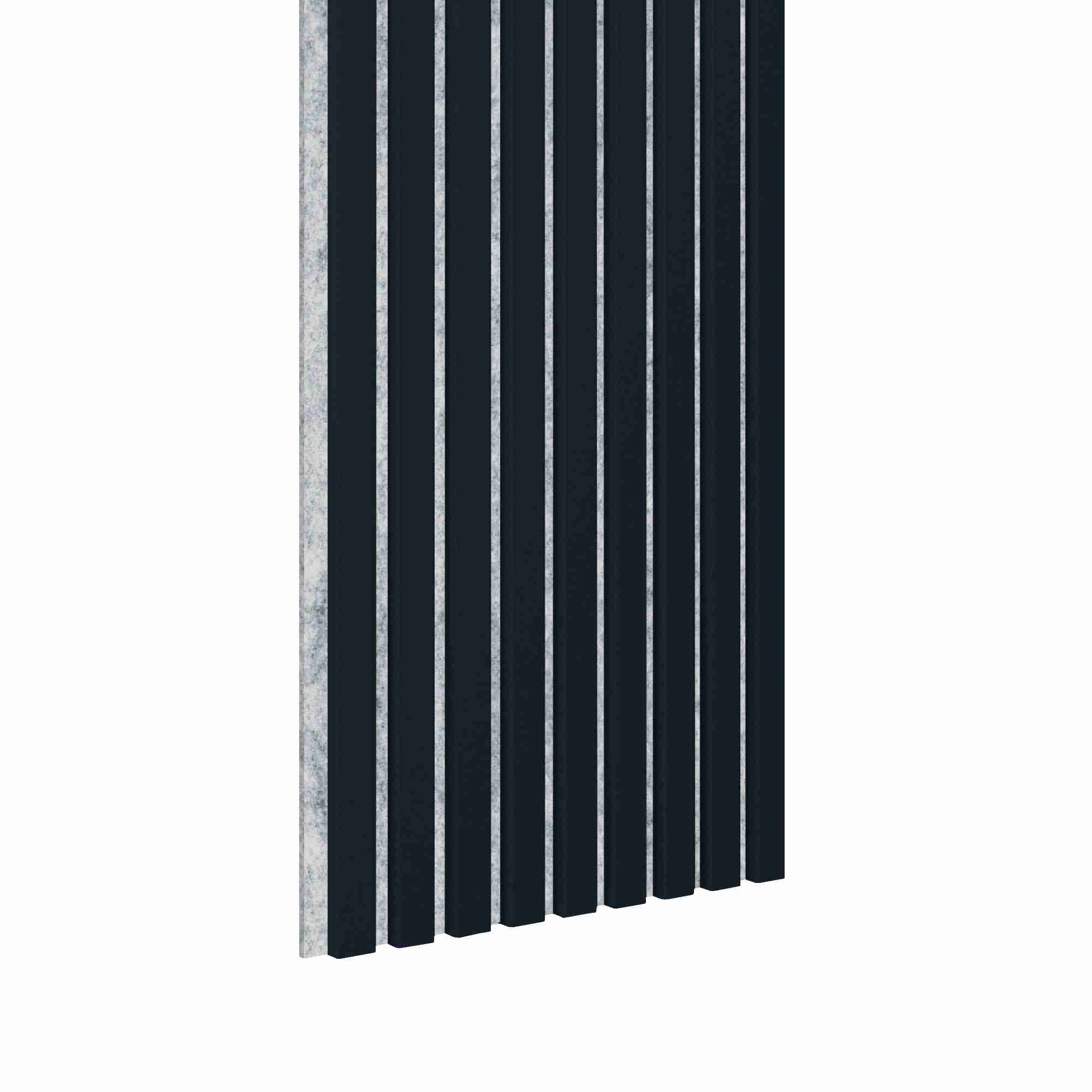 Akustikpaneel 3000 x 400 mm Indigo - Akustikfilz Grau - Wandverkleidung