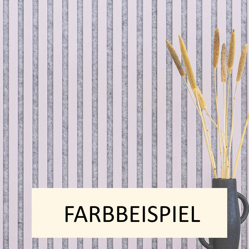 Akustikpaneel LX - Filzfarbe Grau 2600x400mm - verschiedene Farben