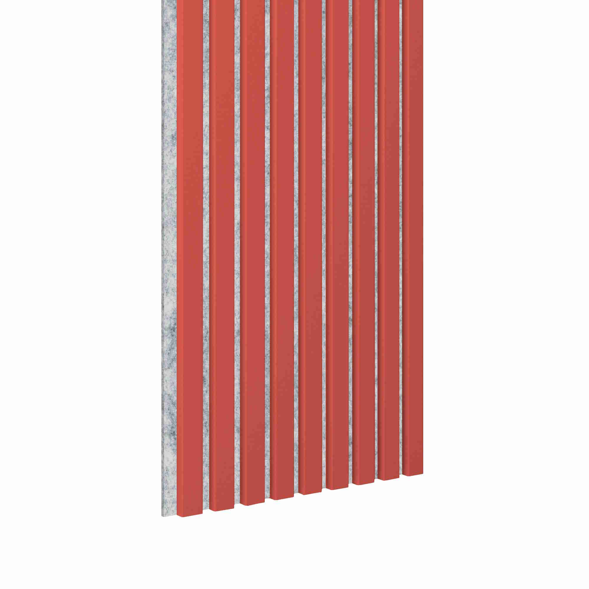 Akustikpaneel 3000 x 400 mm Coral - Akustikfilz Grau - Wandverkleidung