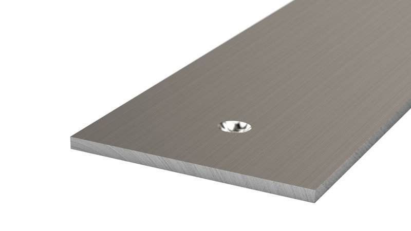 Prinz Flachprofil 60 x 3 mm - Nr. 129 - Edelstahl gebürstet - 100 cm