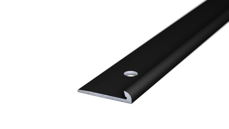 Prinz Abschlussprofil 18 x 3,5 mm - Nr. 156 - Schwarz RAL 9005 - 250 cm