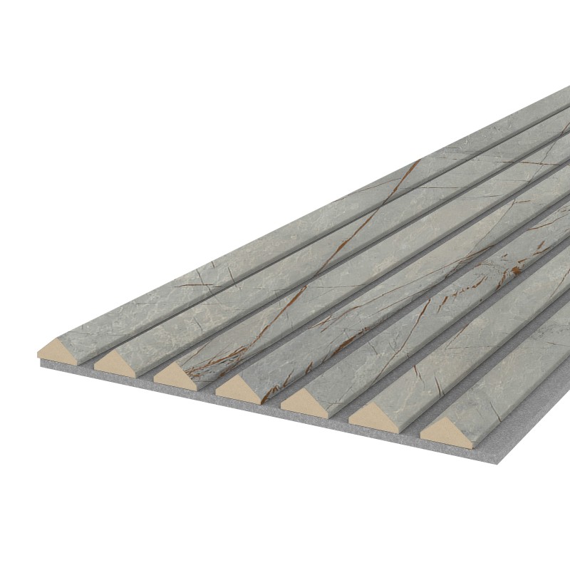 Akustikpaneel K2 - Filzfarbe Grau 2600x400mm - verschiedene Farben