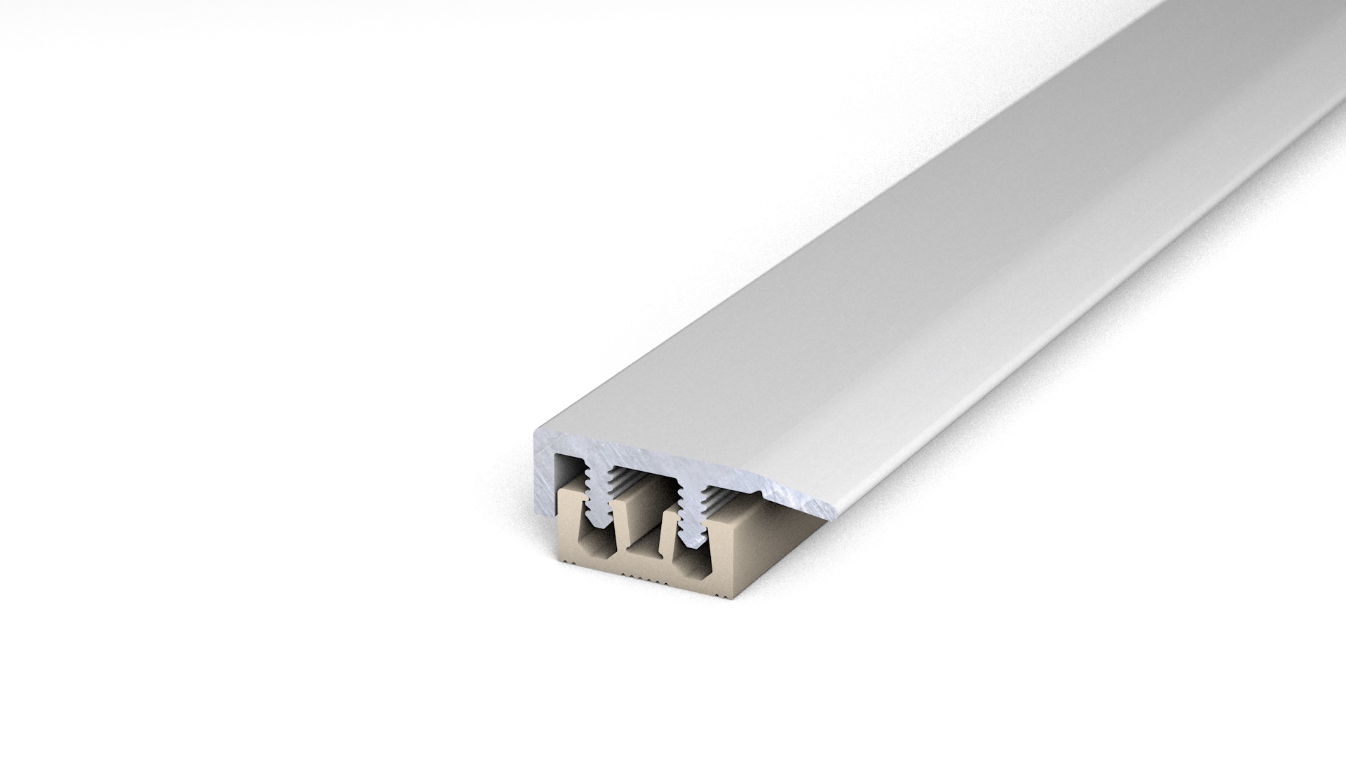 Prinz Profi-Design Abschlussprofil 21 mm - Nr. 333 - Silber - 200 cm