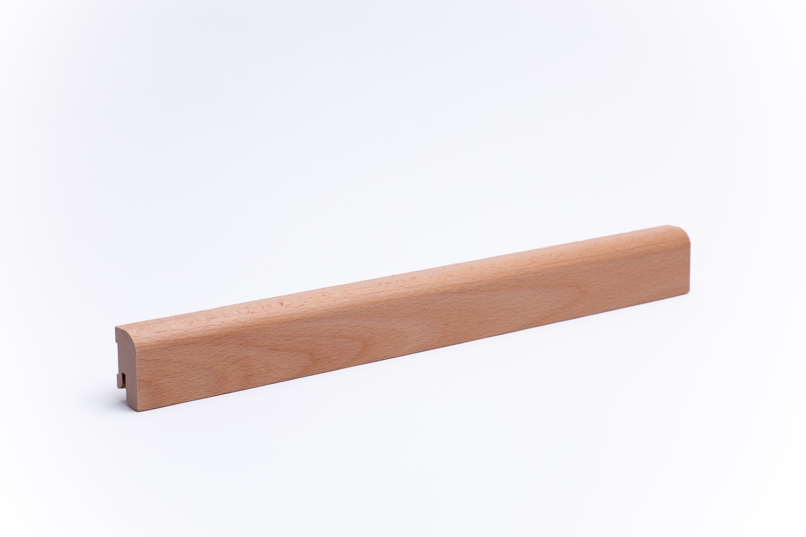 Massivholz-Sockelleiste 40mm abgerundet - Buche geölt