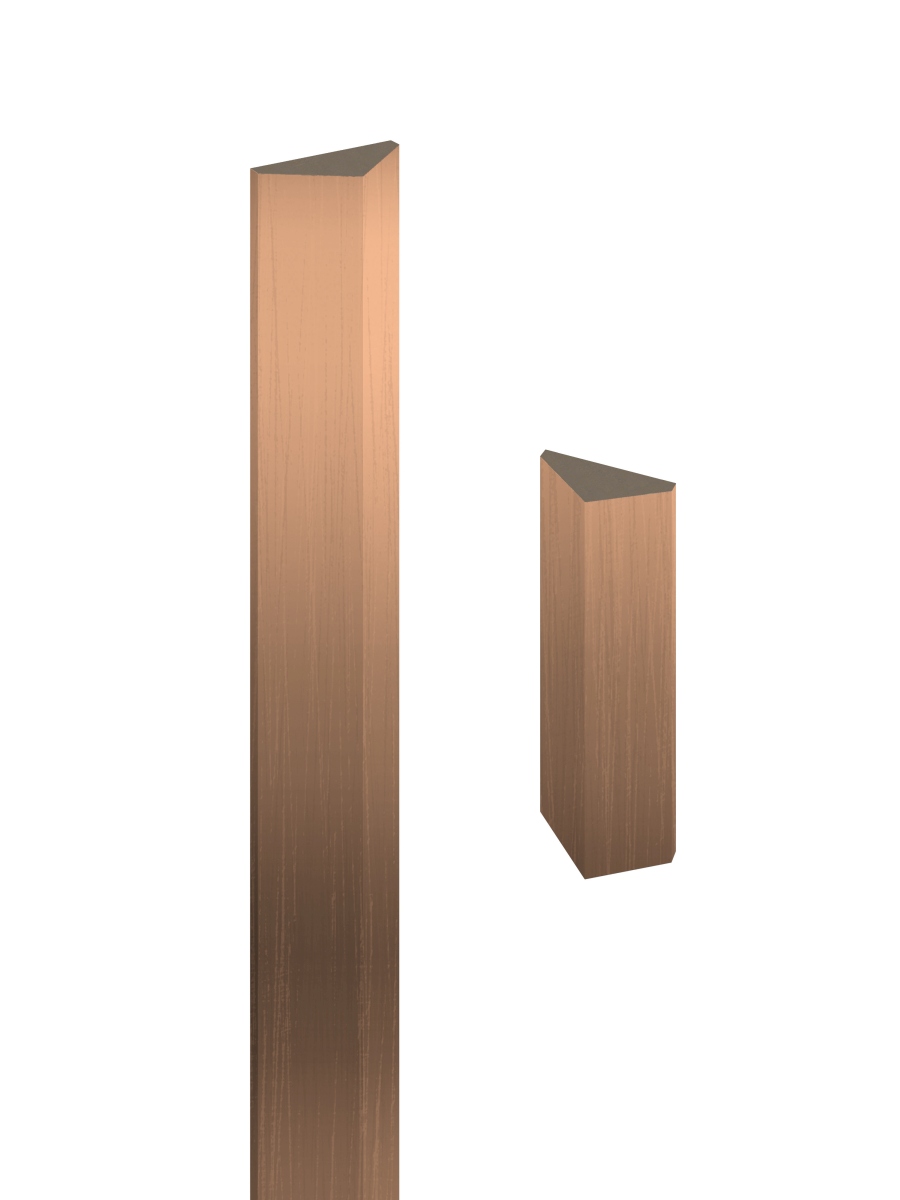 Wandverkleidung, Lamellenleiste, Wandlamelle - Kupfer