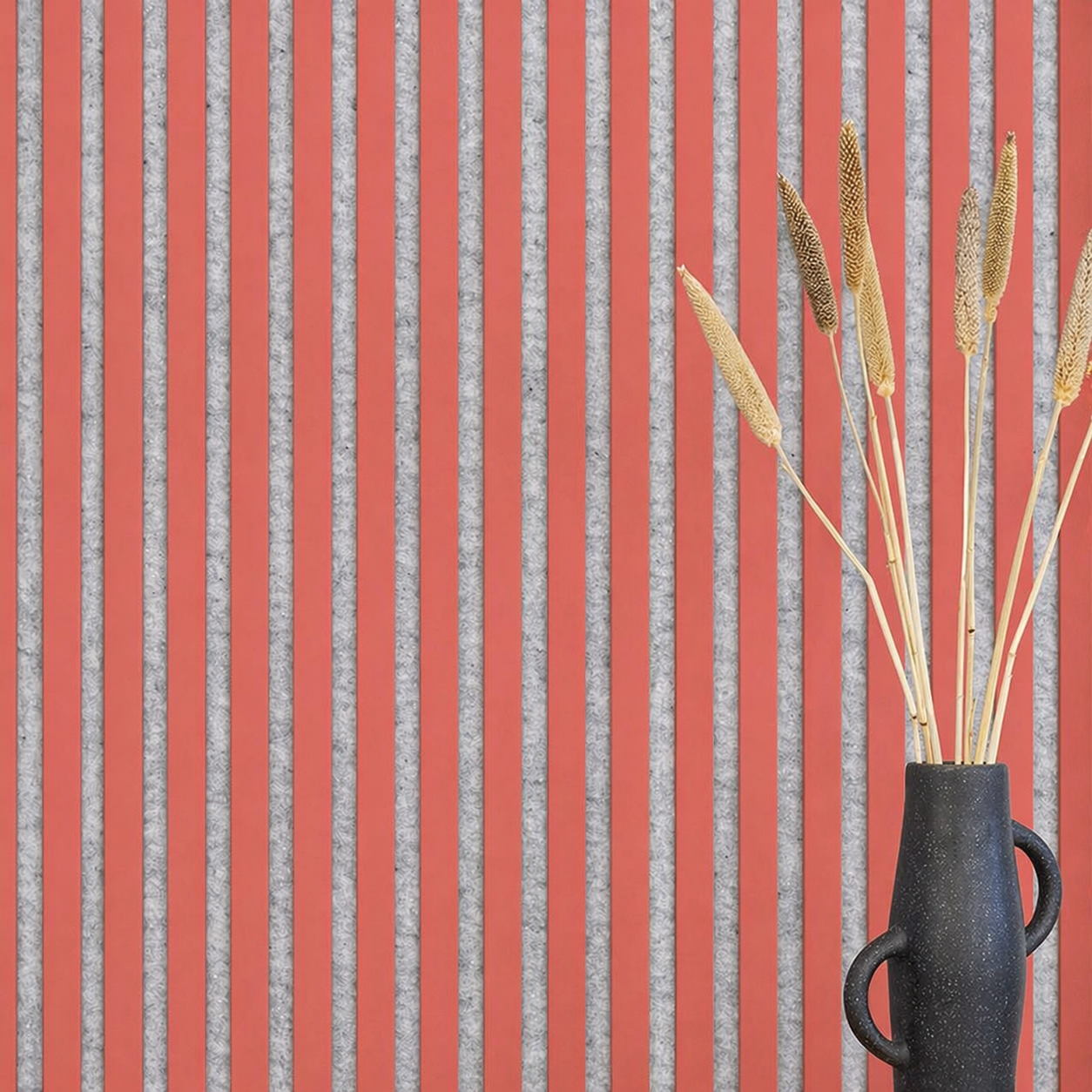 Acoustic+ Akustikpaneel Coral 400 x 400 mm - Akustikfilz Grau