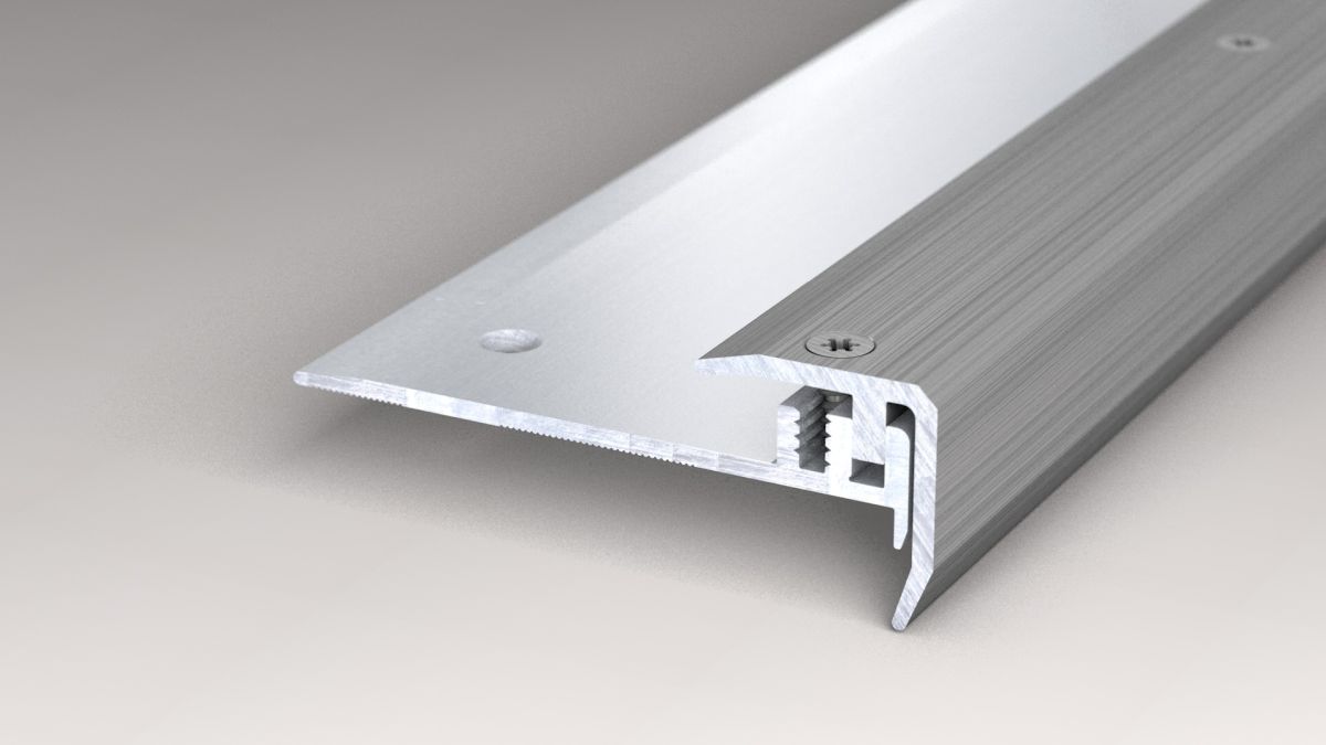 Prinz Design Step Treppenkantensystem 18,5 x 18,5 mm - Nr. 331 - Edelstahl gebürstet - 100 cm