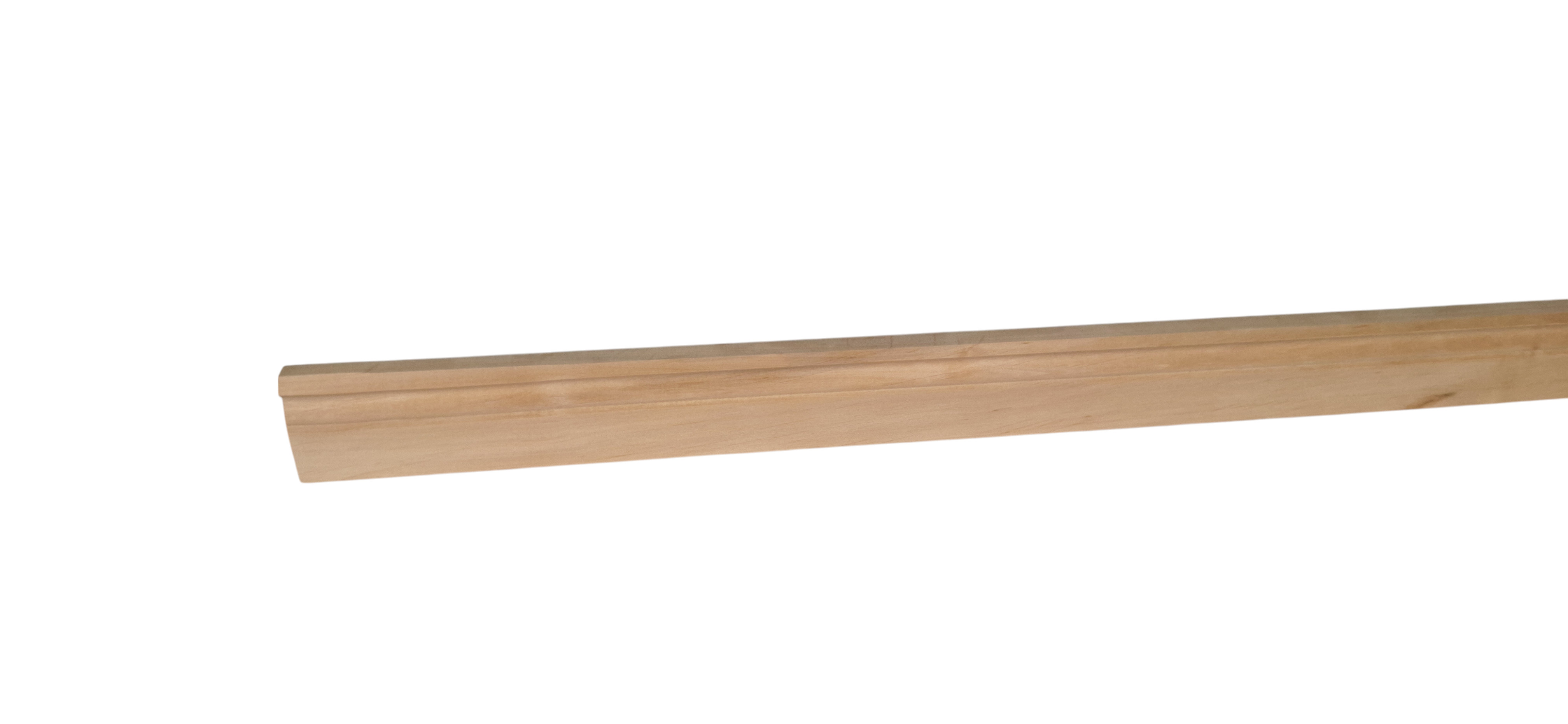Massivholz-Sockelleiste Berliner Profil 58 mm - Erle roh