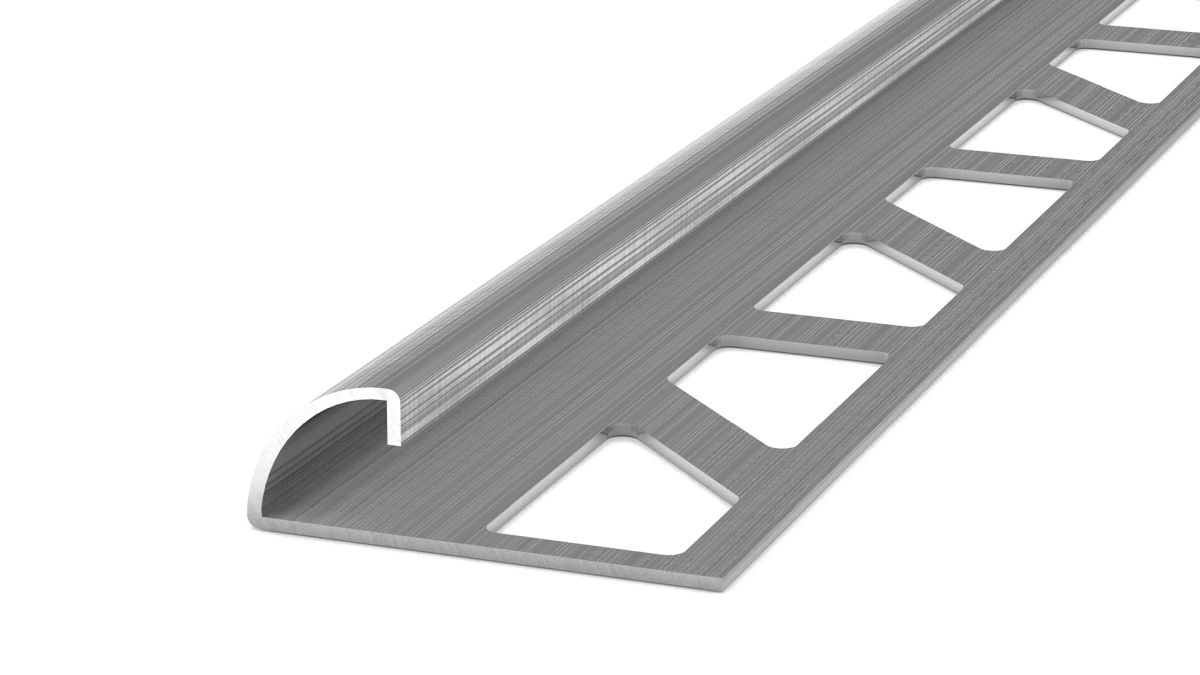 Prinz Viertelkreisprofil 6 mm - Nr. 752 - Edelstahlgebürstet - 250 cm