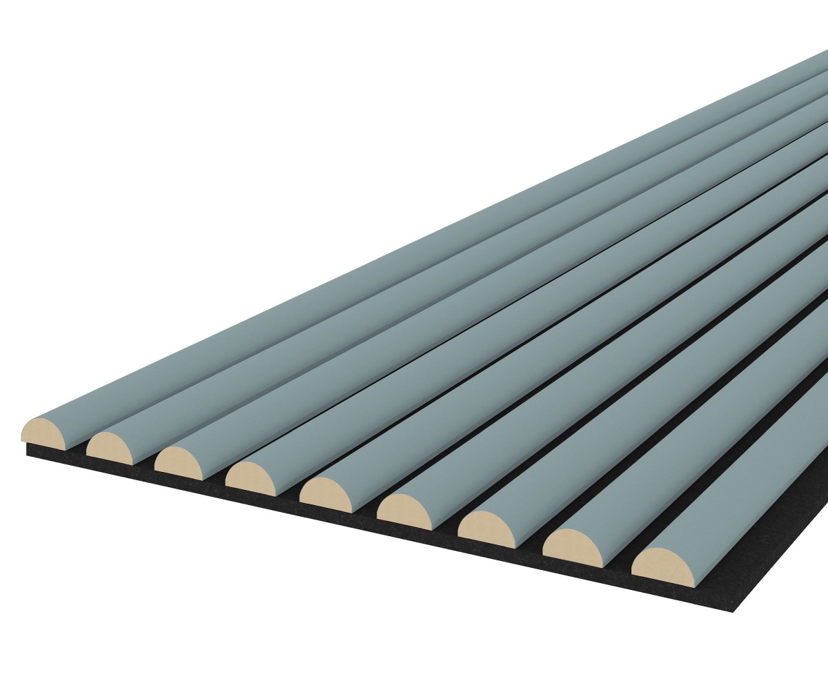 Akustikpaneel WAVE - Filzfarbe Schwarz 2600x400mm - verschiedene Farben