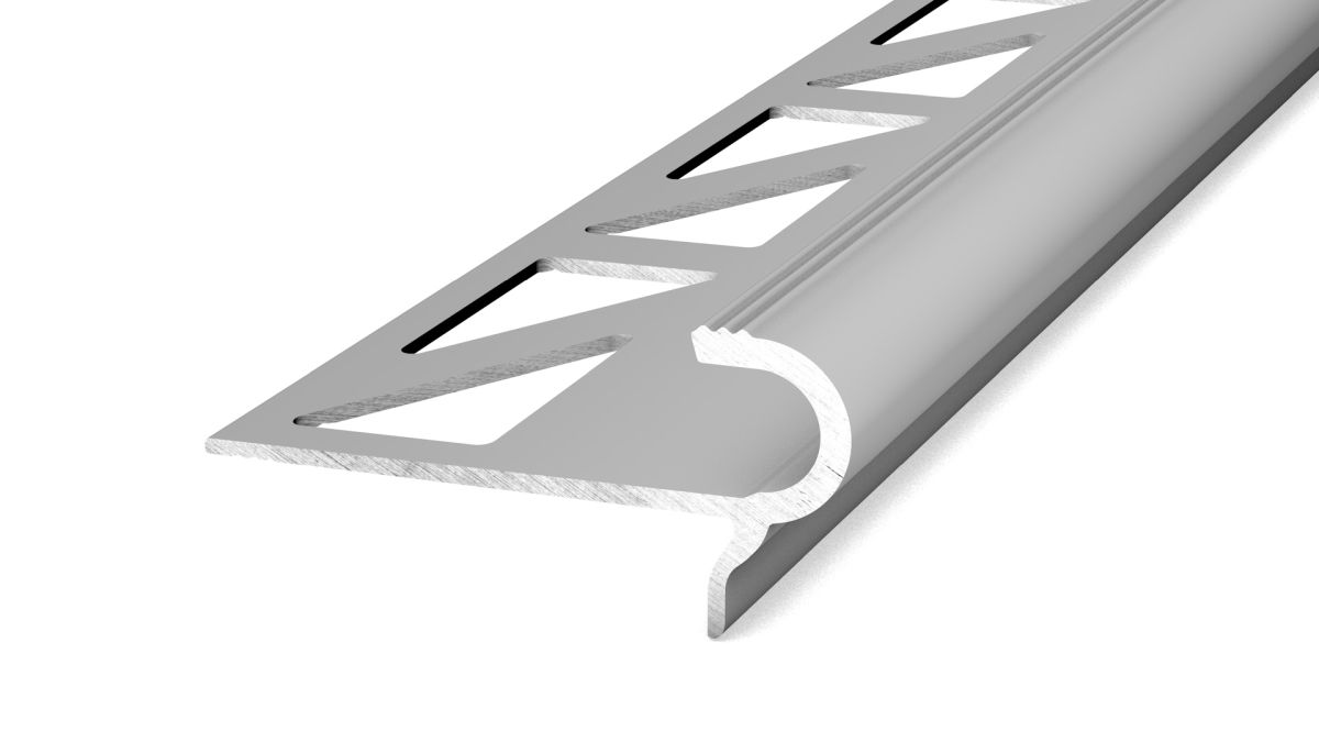 Prinz Treppenkantenprofil 8 mm - Nr. 788 - Silber - 250 cm