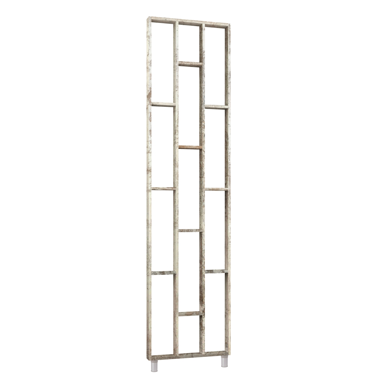 Design Raumteiler, Regalsystem 75x634x2500mm - Kiefer rustikal