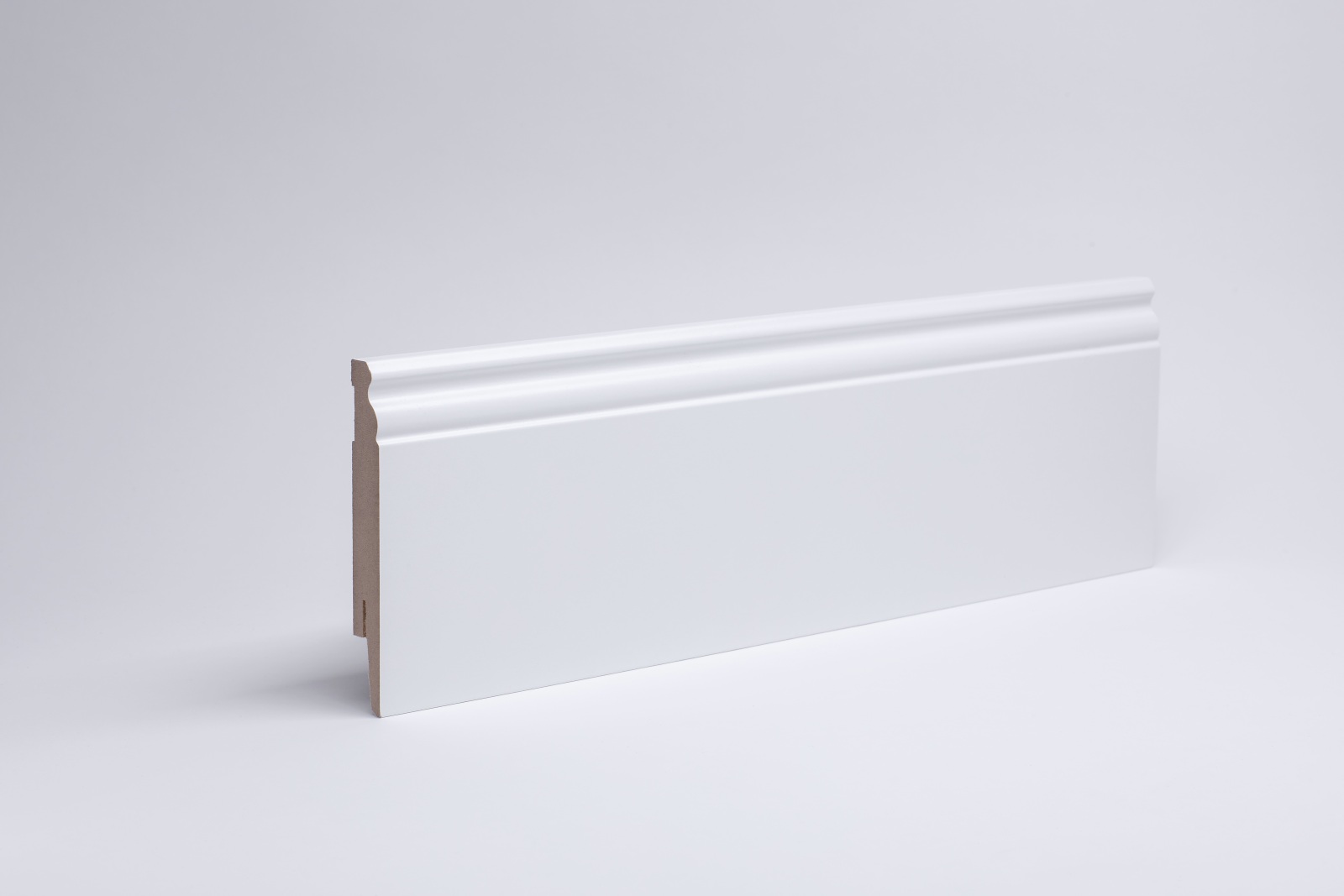 Sockelleiste Berliner Profil 120 mm MDF - Weiß lackierfähig