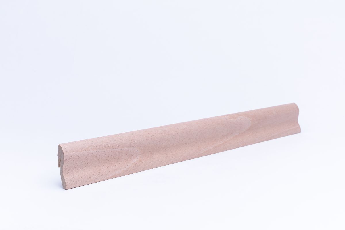 Furnier Sockelleiste 40 mm Buche unbehandelt - Echtholzfurnier