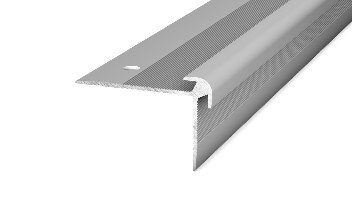 Prinz Treppenkantenprofil 41,2 x 27,2 mm - Nr. 289 - Silber - 250 cm