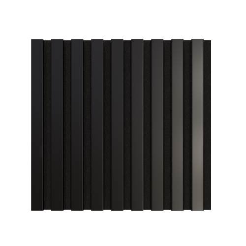 Acoustic+ Akustikpaneel Schwarz 400 x 400 mm - Akustikfilz Schwarz