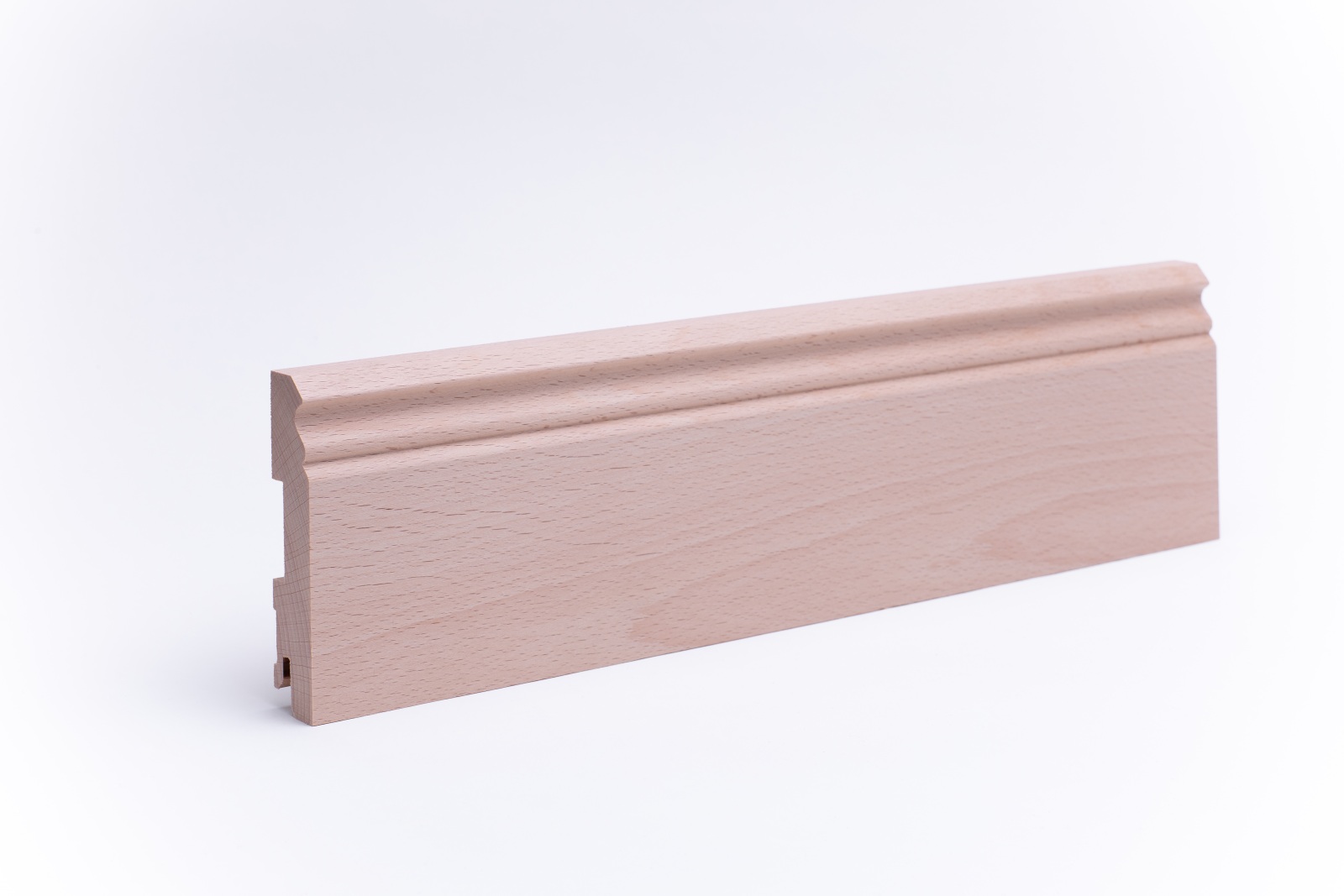 Sockelleiste Berliner Profil 100 mm - Buche roh