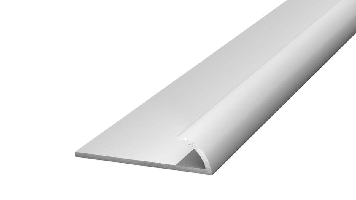 Prinz Abschlussprofil "Lascheprofil" 25 x 6 mm - Nr. 141 - Silber - 270 cm
