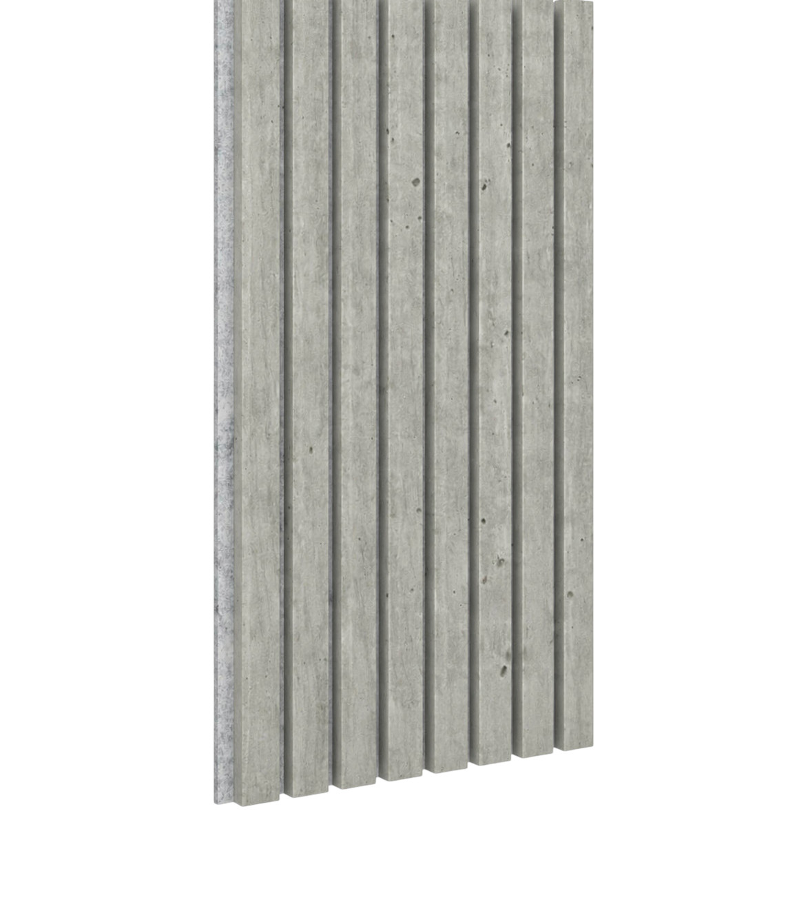 Acoustic+ Akustikpaneel Beton 3000 x 400 mm - Akustikfilz Grau