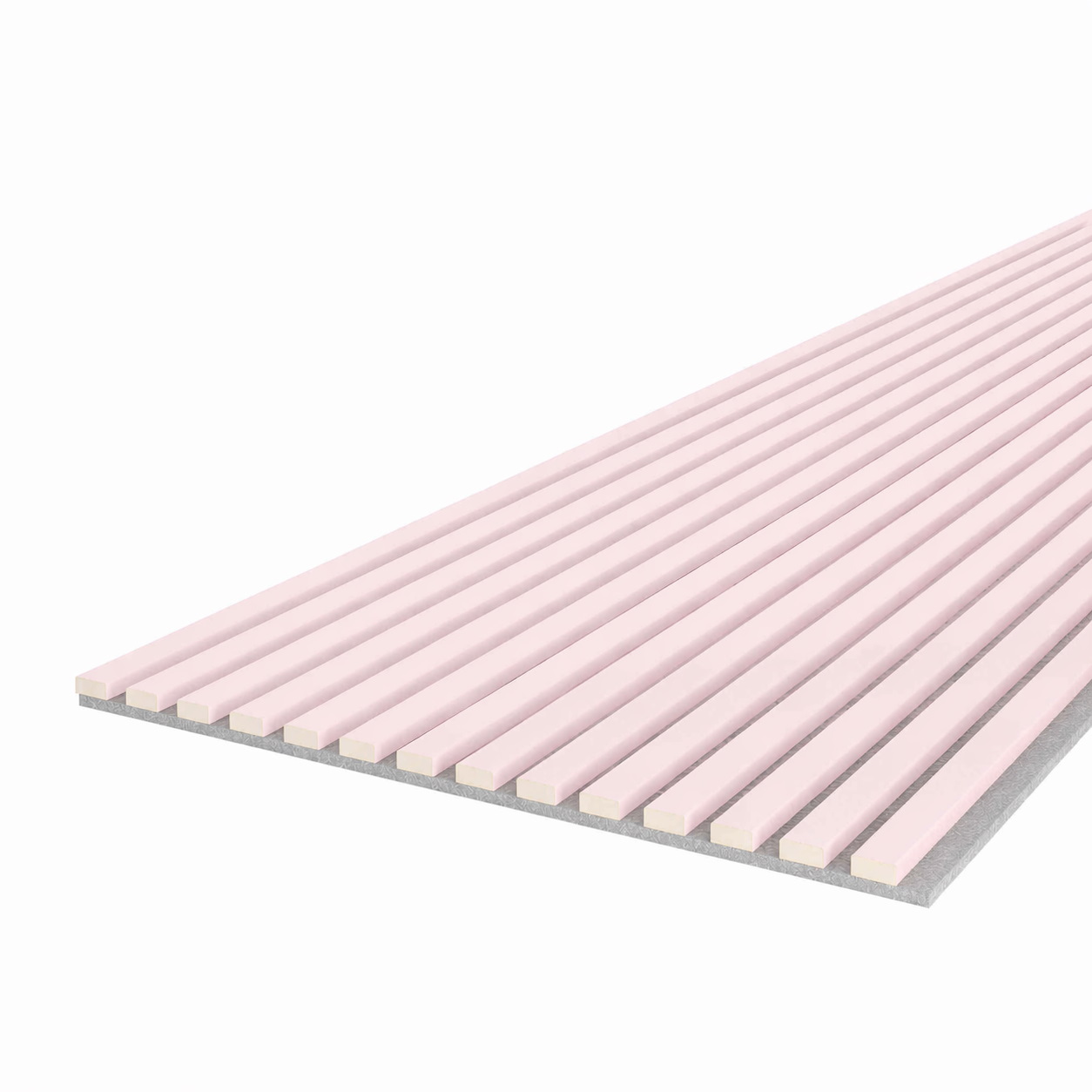 Acoustic+ Akustikpaneel Rose 2400 x 600 mm - Akustikfilz Grau