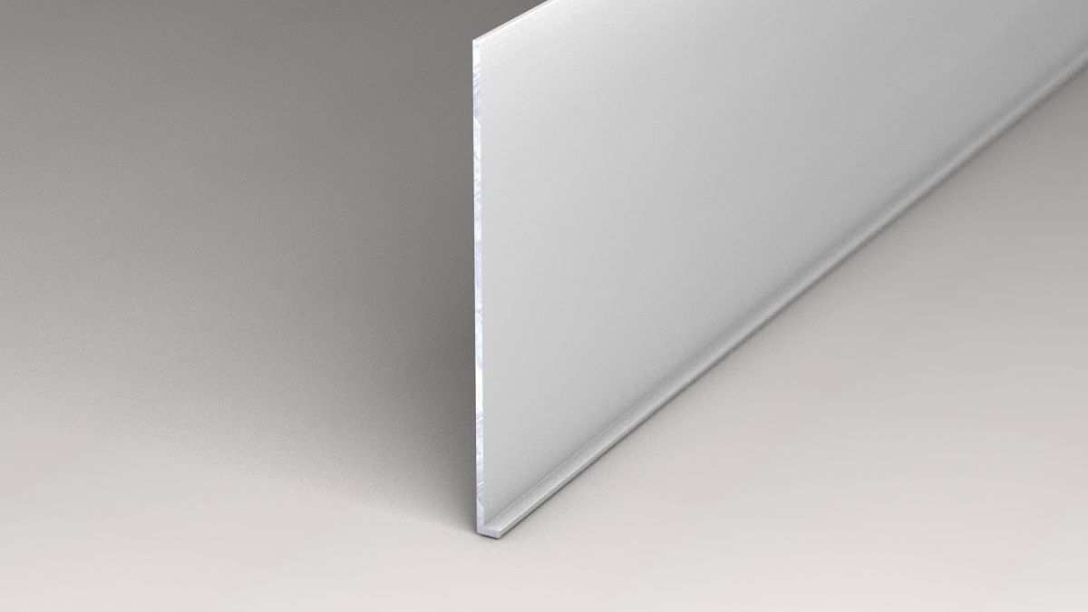 Prinz Winkel-Sockelleiste 5 x 100 mm - Nr. 386 - Silber - 500 cm