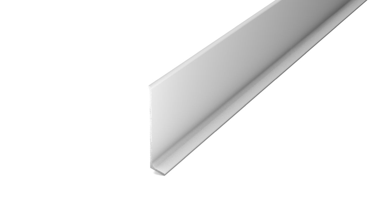Prinz Aluminium-Sockelleiste 11 x 60 mm - Nr. 372 - Silber - 270 cm