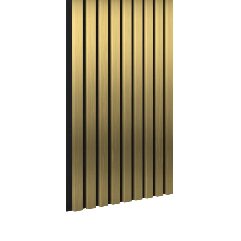 Acoustic+ Akustikpaneel Gold 3000 x 400 mm - Akustikfilz Schwarz