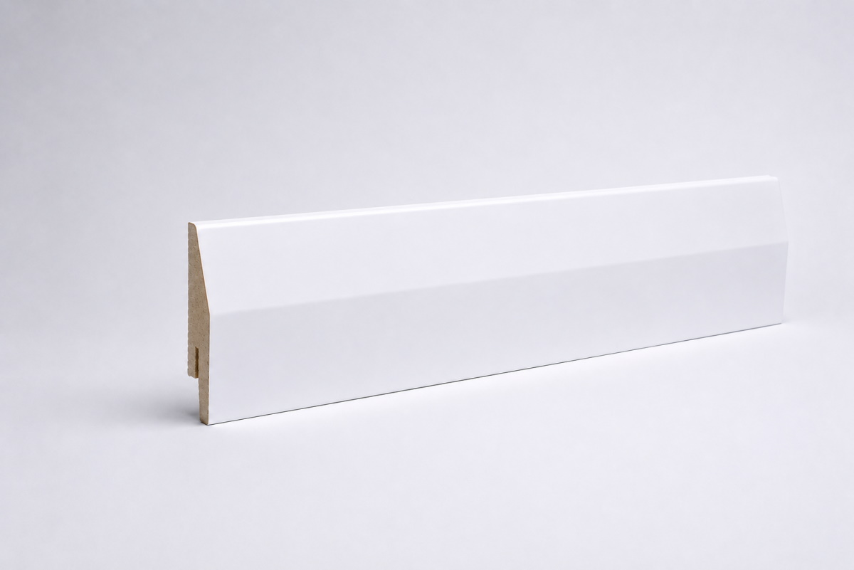 Sockelleiste Kölner Profil 85 mm MDF - Weiß