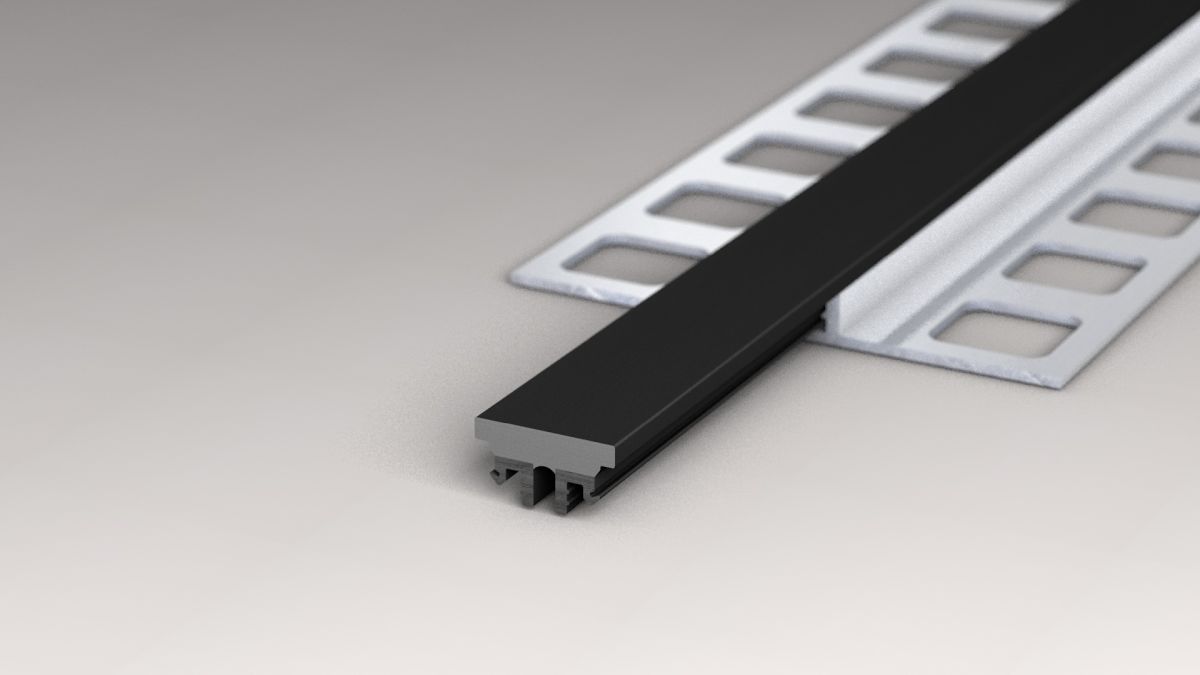 Prinz Dilatec Dehnfugenstreifen 12,6 x 6,8 mm - Nr. 778 - Schwarz - 300 cm