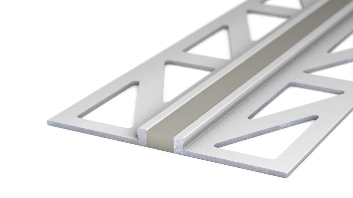 Aluminium-Dehnfugenprofil - Silikon-Fuge - für 2,5mm Beläge - Grau 3m