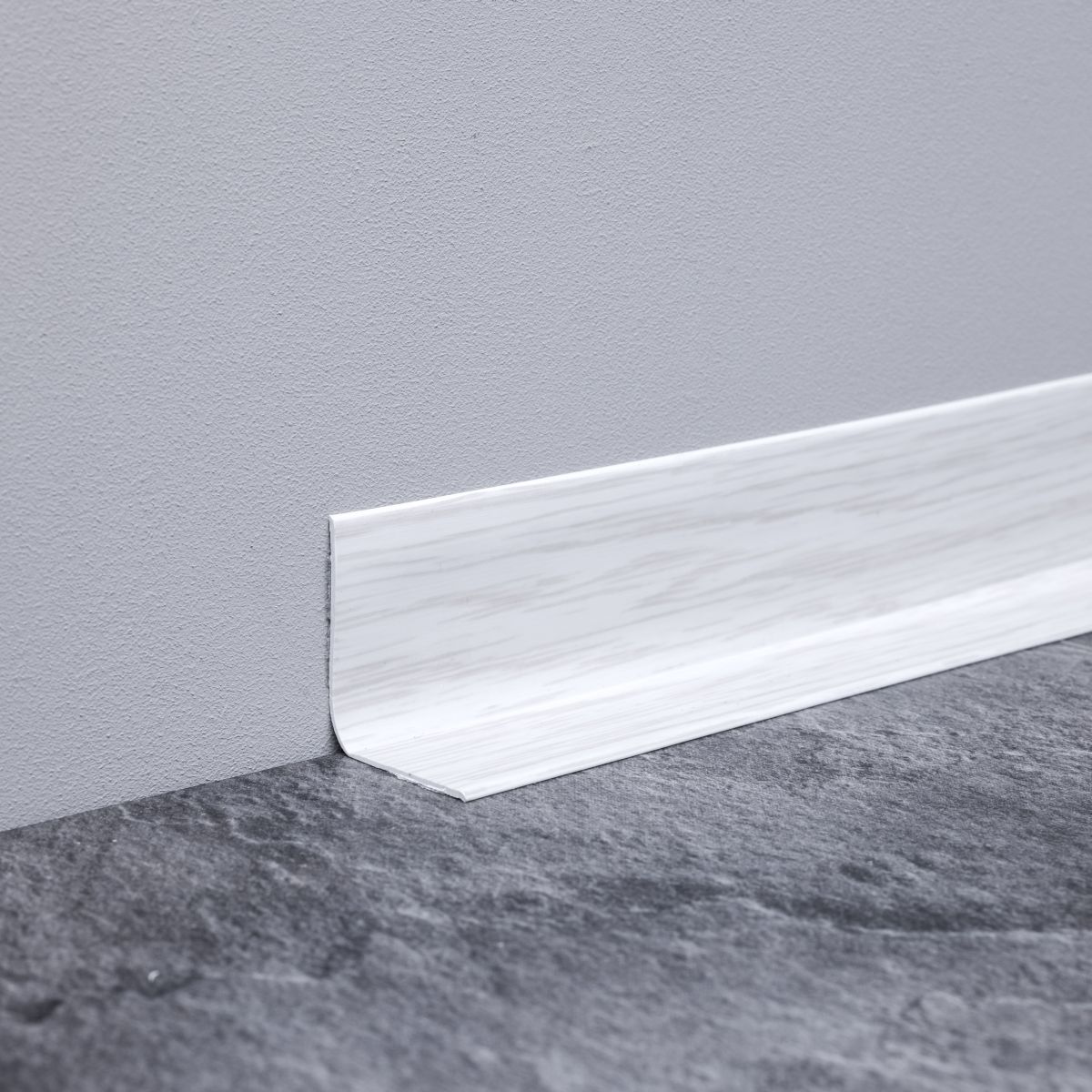 Weichsockelleiste 32 x 23mm - Birke / Eiche Weiß